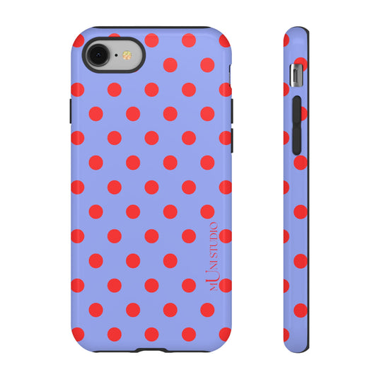 RED POLKA, Tough Phone Case