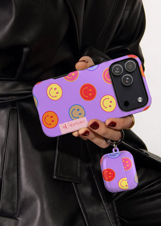 LAVENDER SMILEY, Tough Phone Case