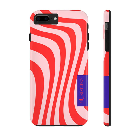 Muni Studio Phone Case iPhone 7 Plus, iPhone 8 Plus CANDY SWIRL, Tough Phone Case