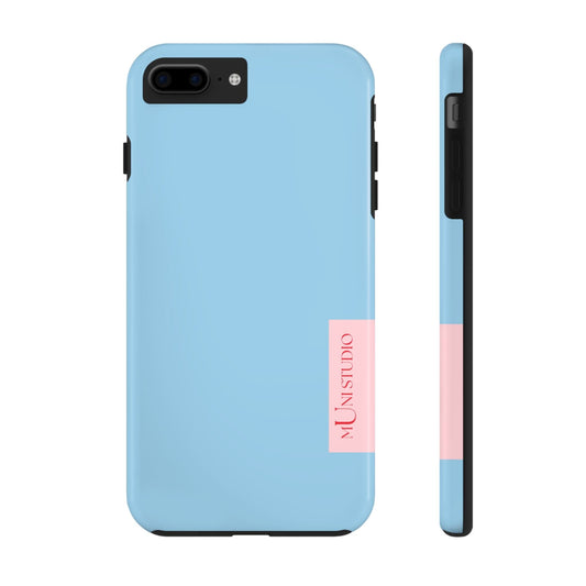 Muni Studio Phone Case iPhone 7 Plus, iPhone 8 Plus HORIZON BLUE, Tough Phone Case