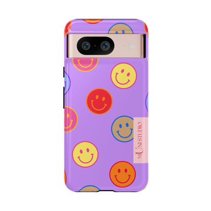 LAVENDER SMILEY, Tough Phone Case