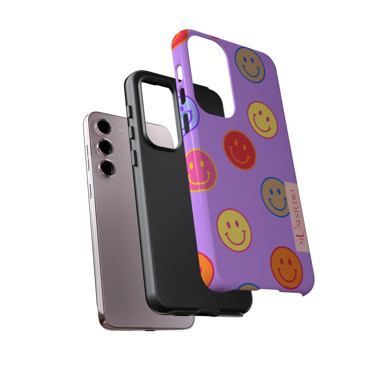 LAVENDER SMILEY, Tough Phone Case