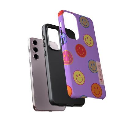 LAVENDER SMILEY, Tough Phone Case