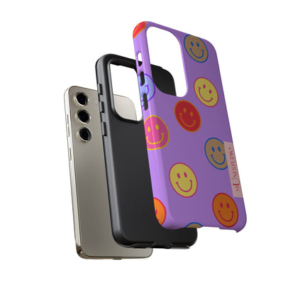 LAVENDER SMILEY, Tough Phone Case