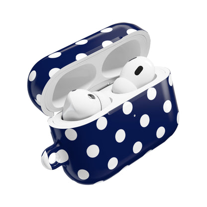 NAVY POLKA AirPod Case