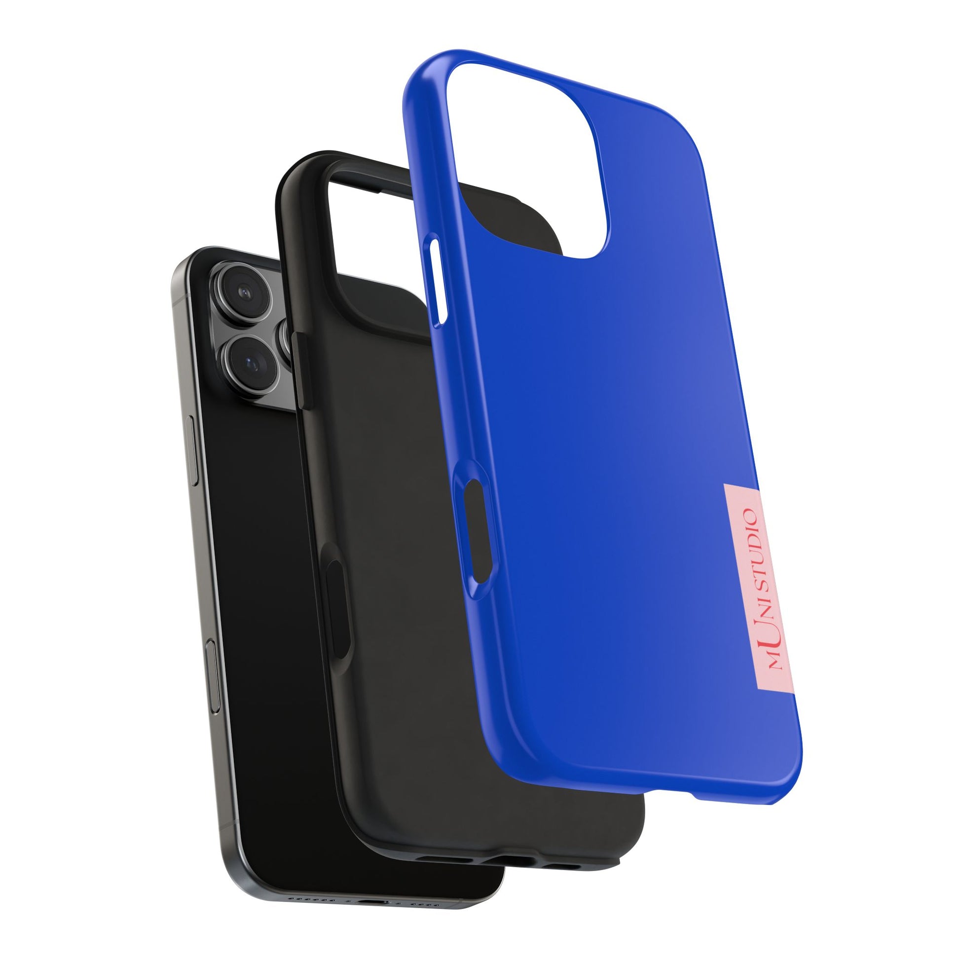Muni Studio DAZZLING BLUE Tough Phone Case – back view