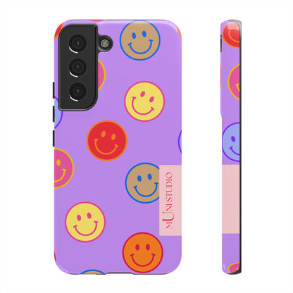 LAVENDER SMILEY, Tough Phone Case