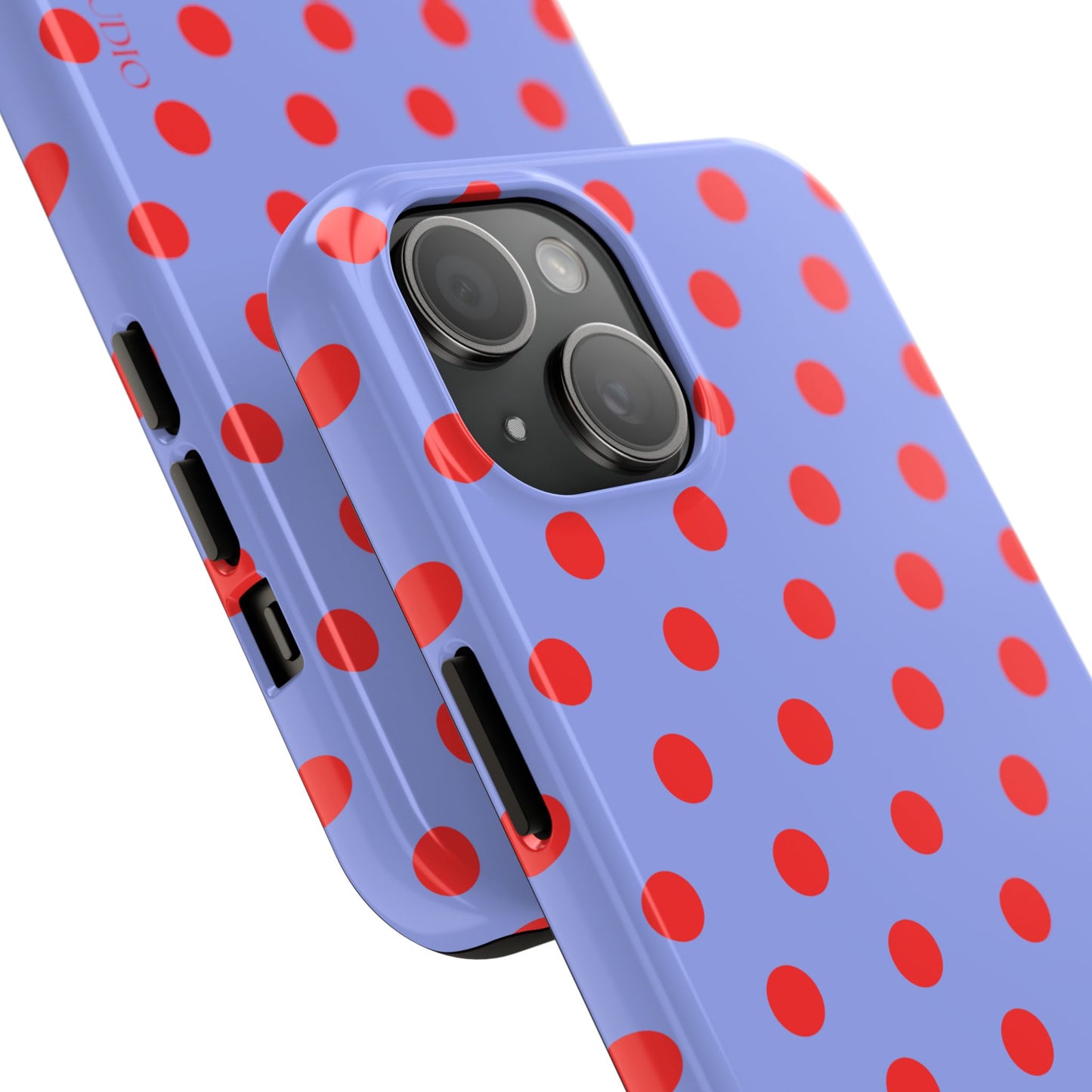 RED POLKA, Tough Phone Case