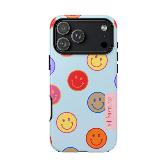HORIZON BLUE SMILEY, Tough Phone Case