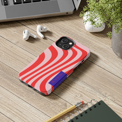 Muni Studio CANDY SWIRL Tough Phone Case – design detail