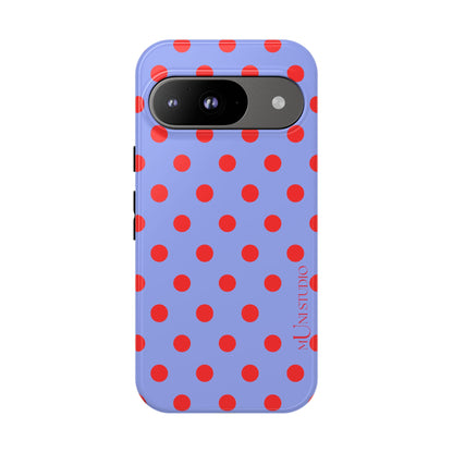 RED POLKA, Tough Phone Case