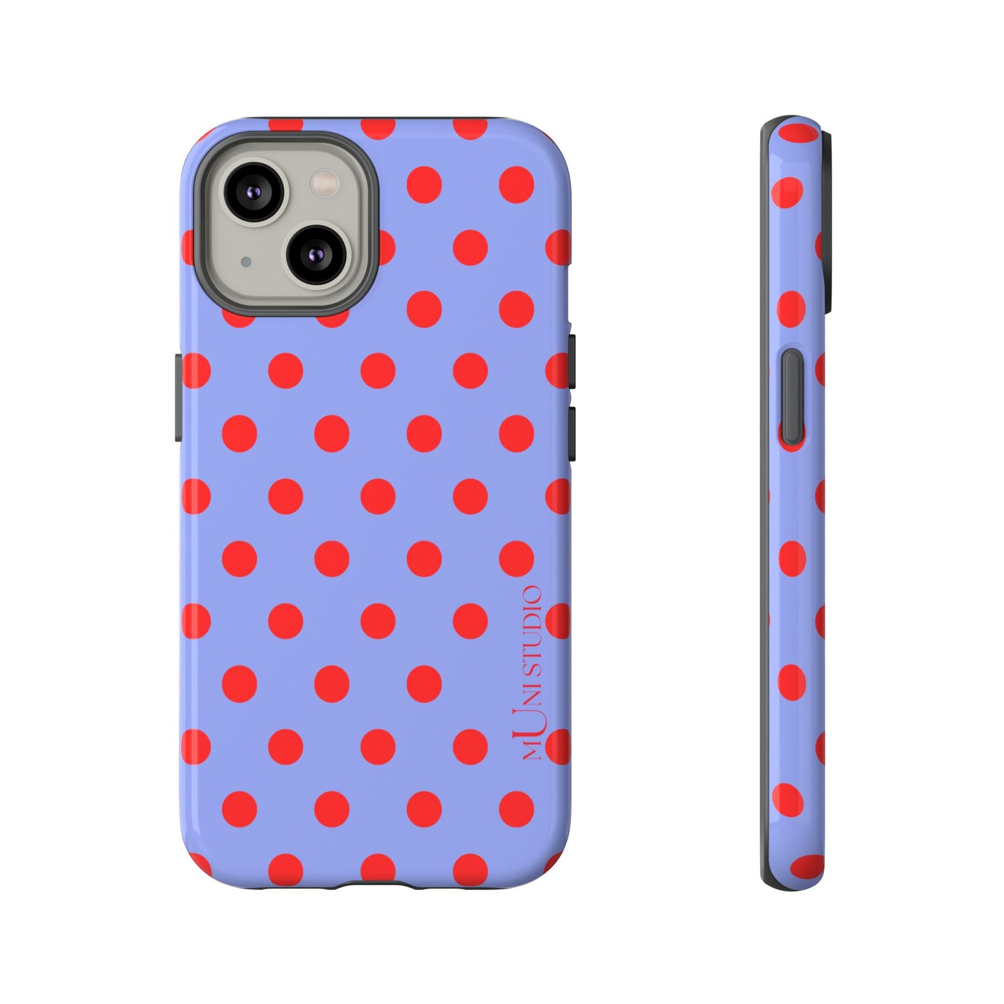 RED POLKA, Tough Phone Case