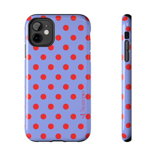 RED POLKA, Tough Phone Case