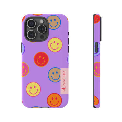 LAVENDER SMILEY, Tough Phone Case