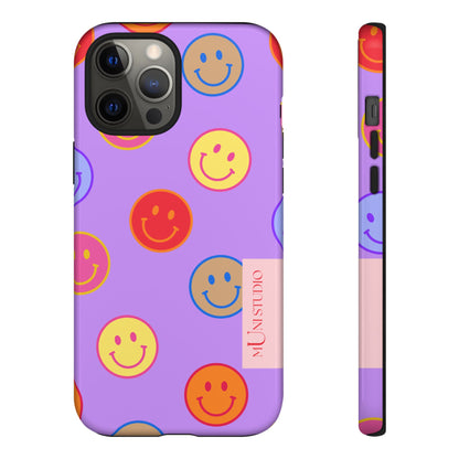 LAVENDER SMILEY, Tough Phone Case