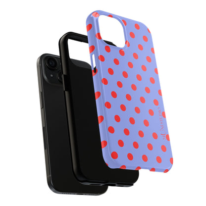 RED POLKA, Tough Phone Case