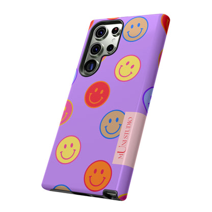 LAVENDER SMILEY, Tough Phone Case