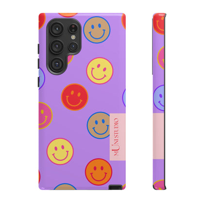 LAVENDER SMILEY, Tough Phone Case