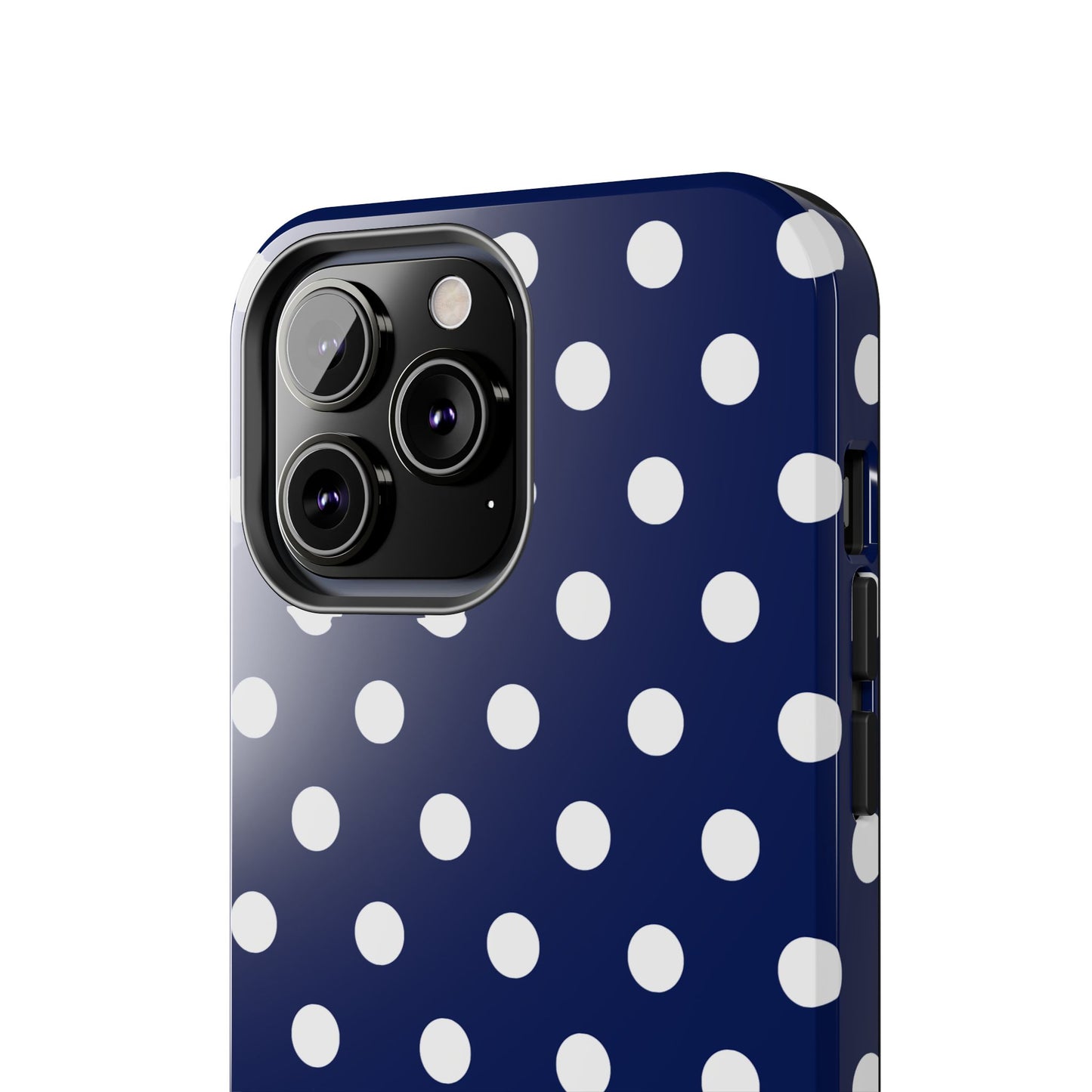 NAVY POLKA, Tough Phone Case