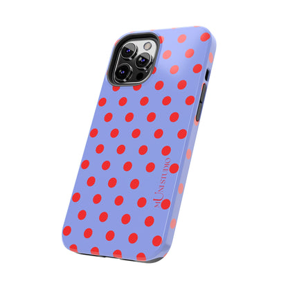 RED POLKA, Tough Phone Case