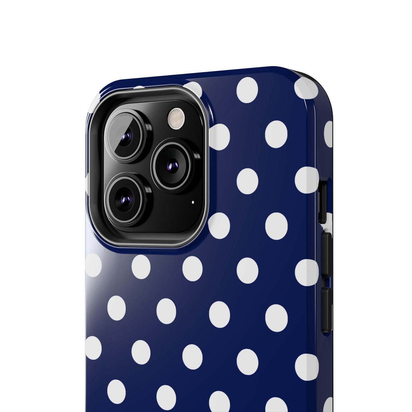 NAVY POLKA, Tough Phone Case