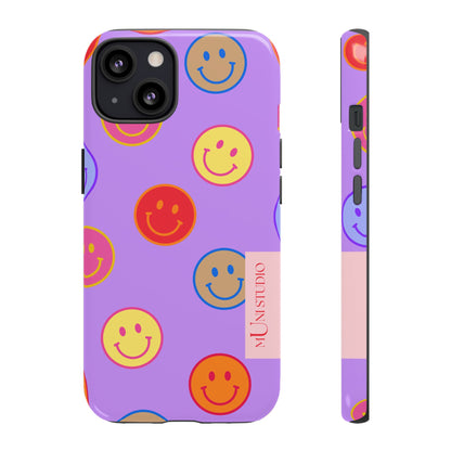 LAVENDER SMILEY, Tough Phone Case