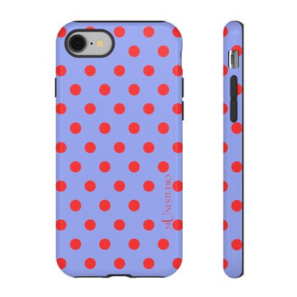 RED POLKA, Tough Phone Case