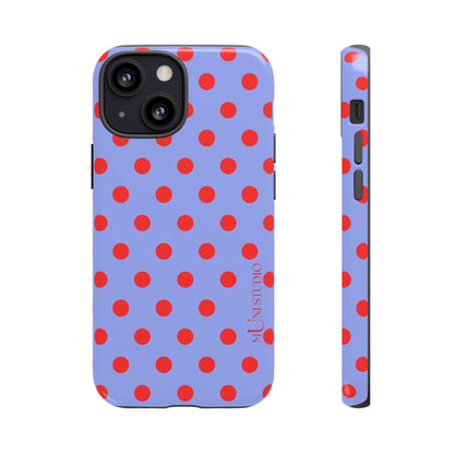 RED POLKA, Tough Phone Case