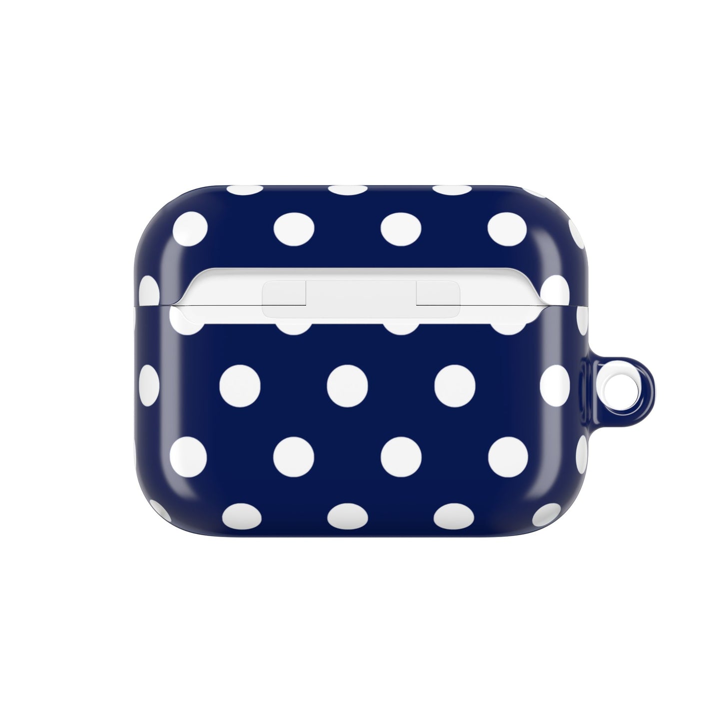 Muni Studio NAVY POLKA AirPod Case – lifestyle photo