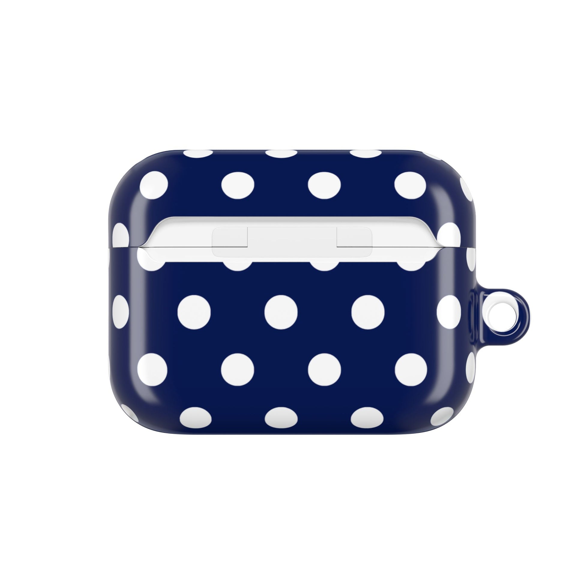 Muni Studio NAVY POLKA AirPod Case – lifestyle photo