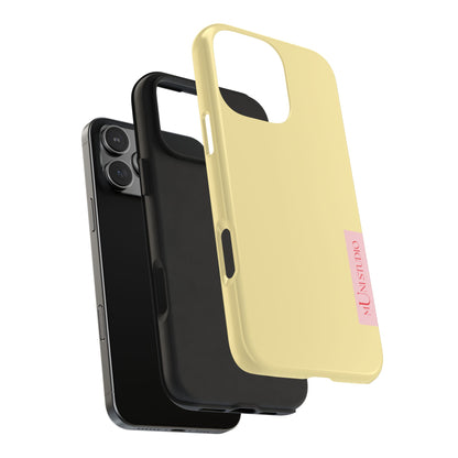 Muni Studio BUTTER YELLOW Tough Phone Case – back view