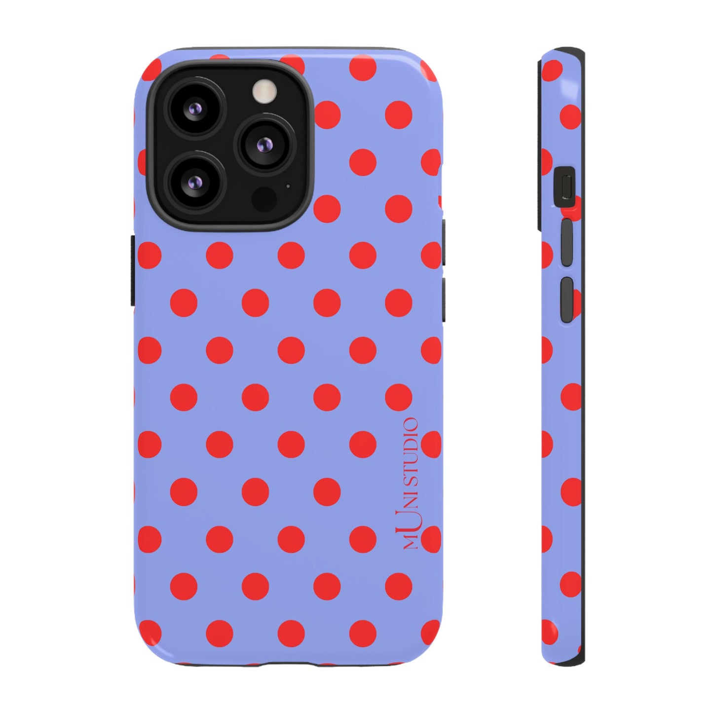 RED POLKA, Tough Phone Case