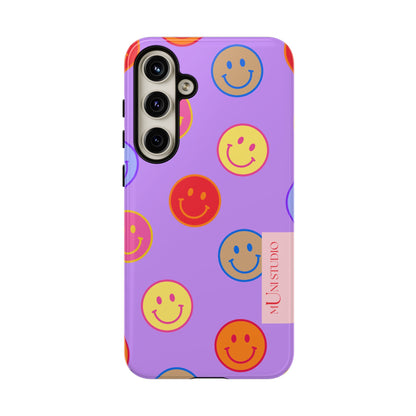 LAVENDER SMILEY, Tough Phone Case