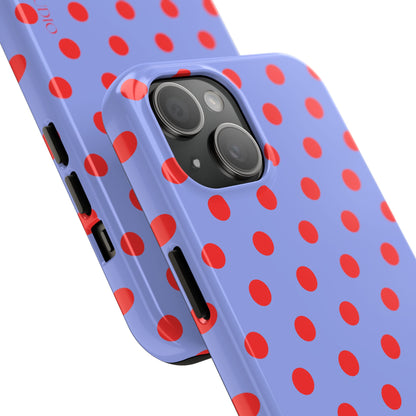RED POLKA, Tough Phone Case