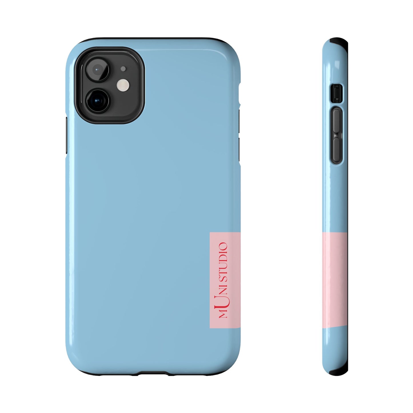 Muni Studio HORIZON BLUE Tough Phone Case – lifestyle photo