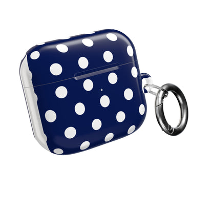 NAVY POLKA AirPod Case