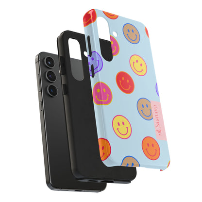 HORIZON BLUE SMILEY, Tough Phone Case