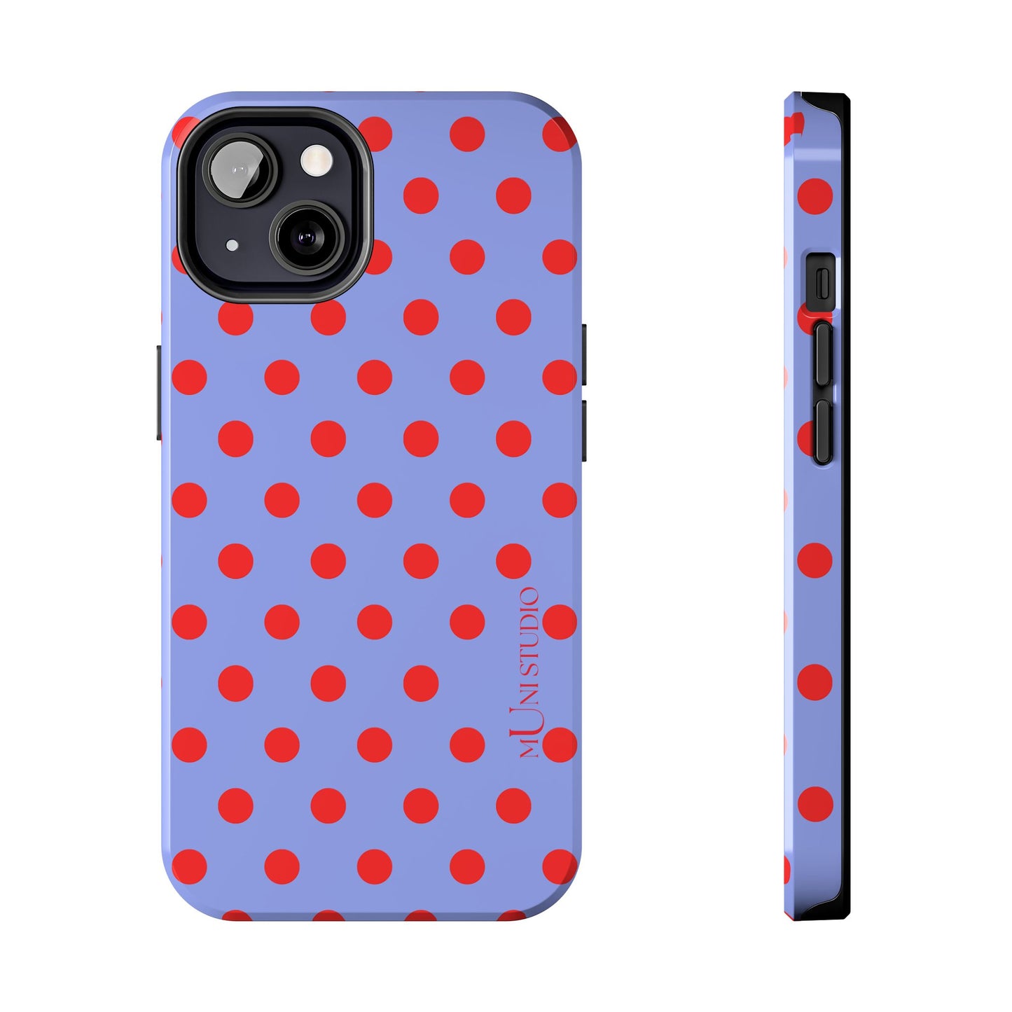 RED POLKA, Tough Phone Case