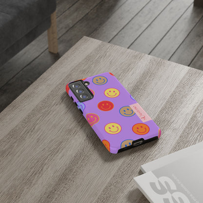 LAVENDER SMILEY, Tough Phone Case