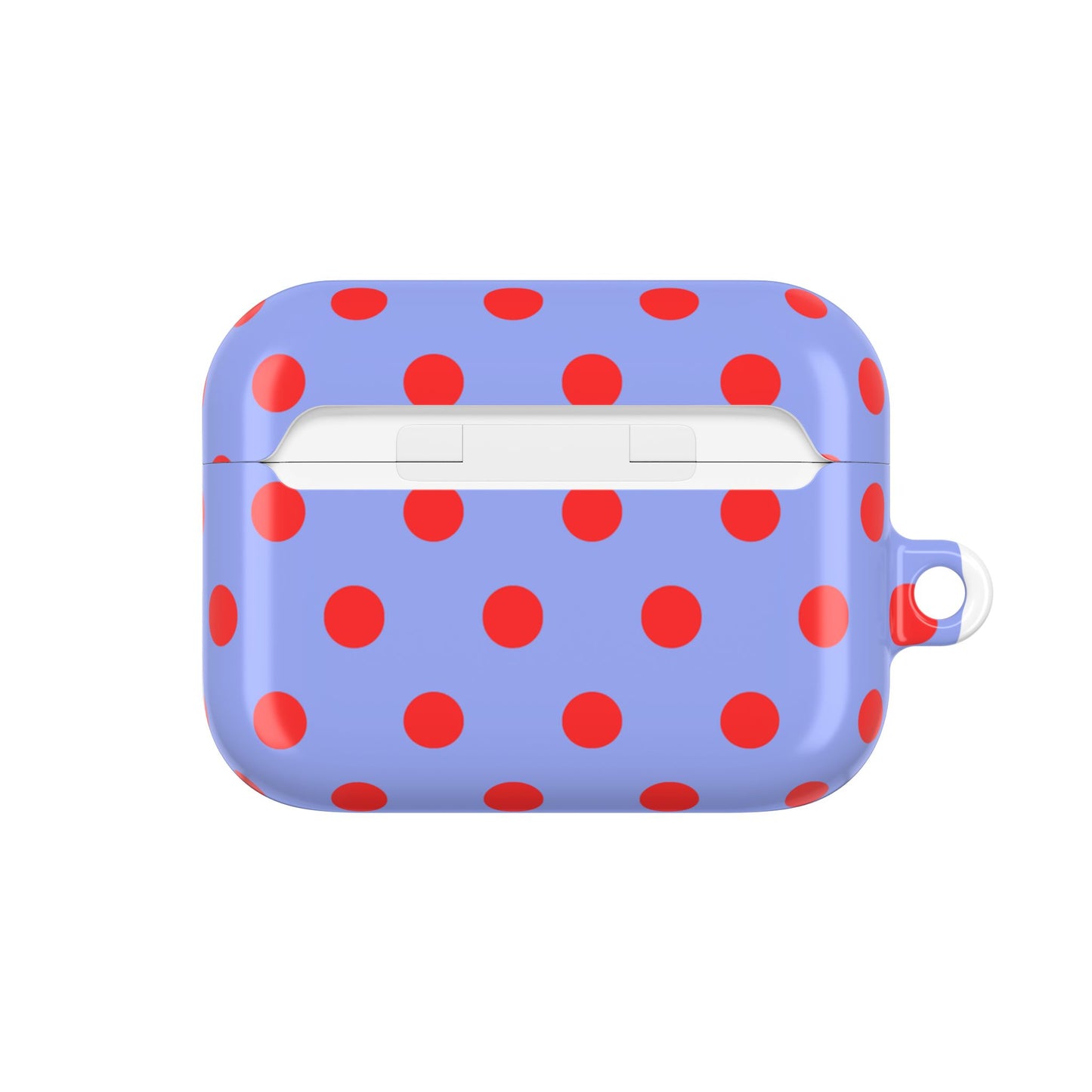 Muni Studio RED POLKA AirPod Case – charging port