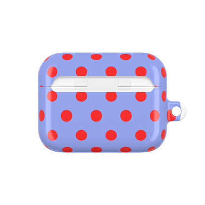 Muni Studio RED POLKA AirPod Case – charging port