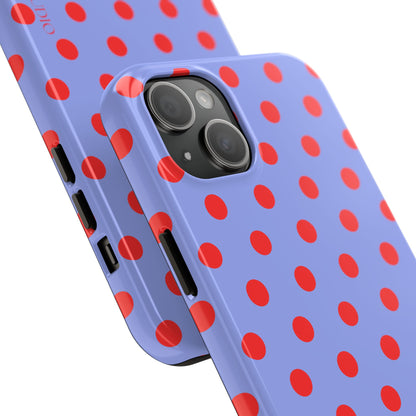 RED POLKA, Tough Phone Case