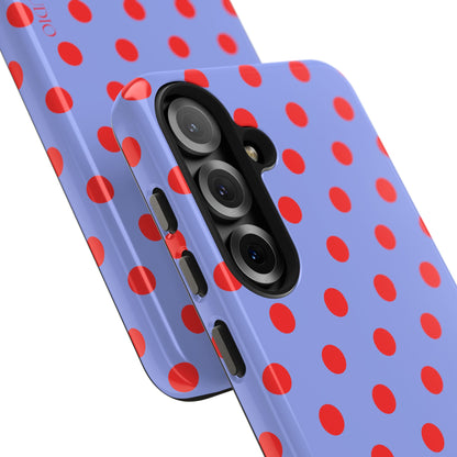 RED POLKA, Tough Phone Case