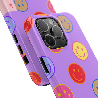 LAVENDER SMILEY, Tough Phone Case