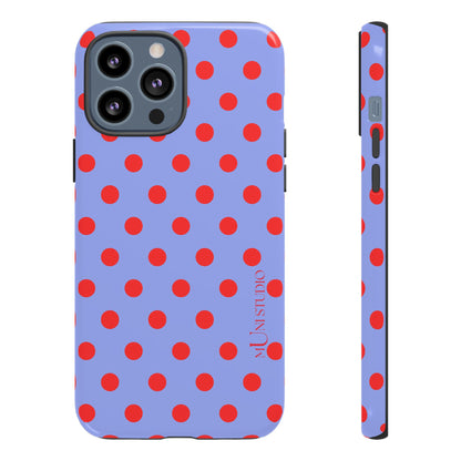 RED POLKA, Tough Phone Case
