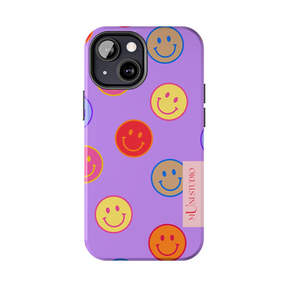 LAVENDER SMILEY, Tough Phone Case