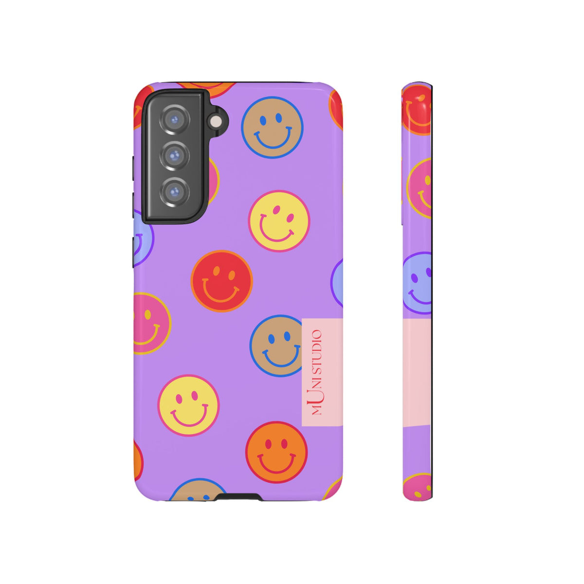 LAVENDER SMILEY, Tough Phone Case