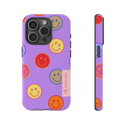 LAVENDER SMILEY, Tough Phone Case