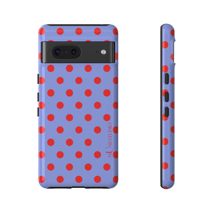 RED POLKA, Tough Phone Case