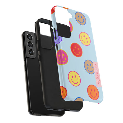 HORIZON BLUE SMILEY, Tough Phone Case